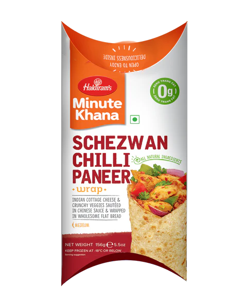 Haldirams Minute Khana Schezwan Wraps Chilli Paneer 156gm